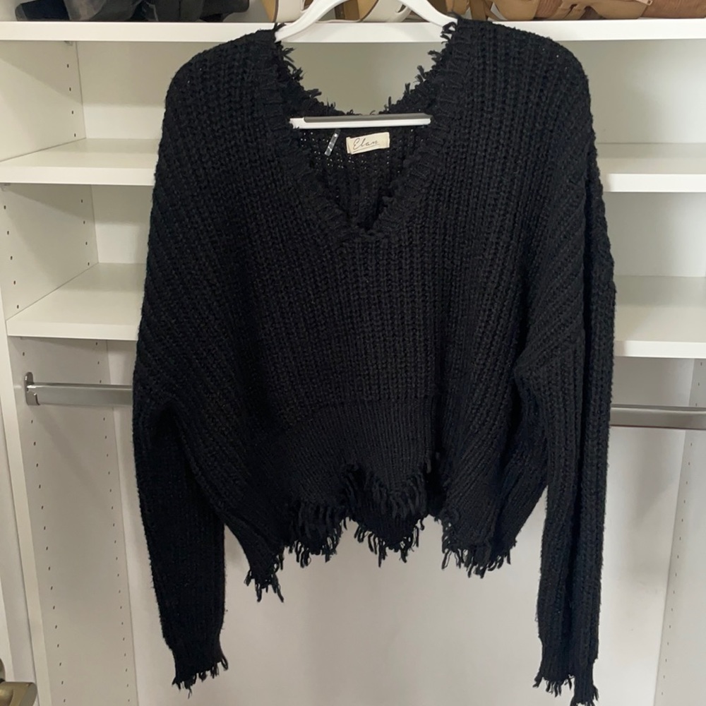 Elan shark bite loose sweater